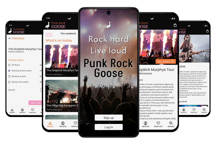 Punk Rock Goose Mobile App